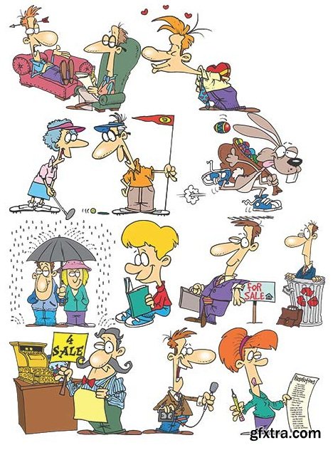 TOONADAY - FUNNY CARTOONS VOLUME 2, 371xEPS