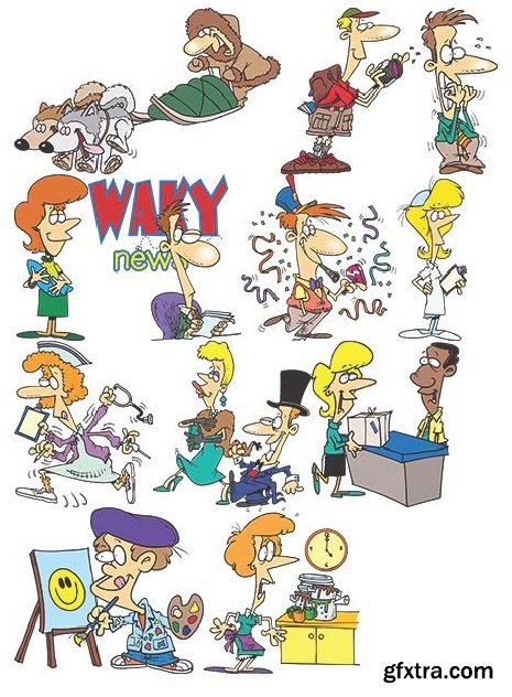 TOONADAY - FUNNY CARTOONS VOLUME 2, 371xEPS