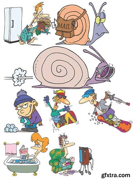 TOONADAY - FUNNY CARTOONS VOLUME 2, 371xEPS