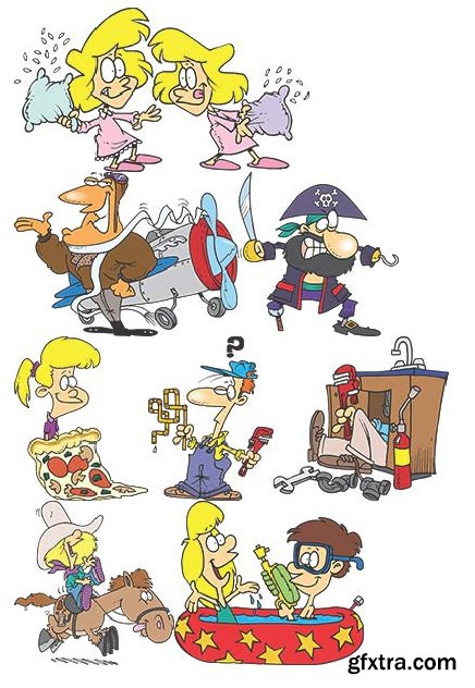 TOONADAY - FUNNY CARTOONS VOLUME 2, 371xEPS