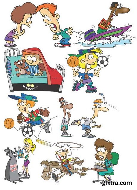 TOONADAY - FUNNY CARTOONS VOLUME 2, 371xEPS