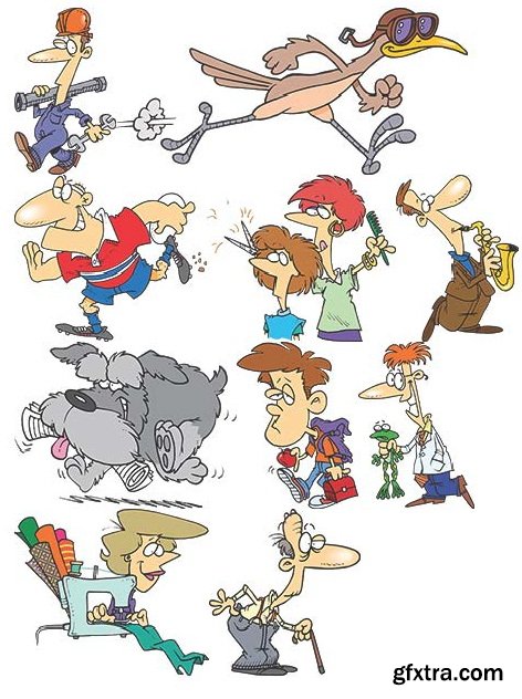 TOONADAY - FUNNY CARTOONS VOLUME 2, 371xEPS