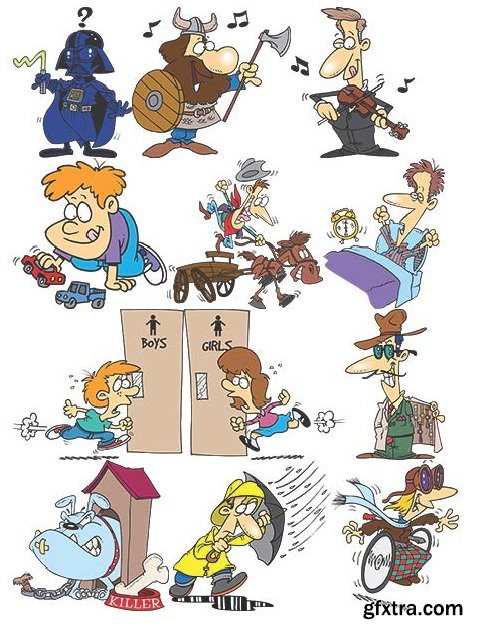 TOONADAY - FUNNY CARTOONS VOLUME 2, 371xEPS