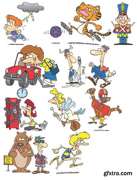 TOONADAY - FUNNY CARTOONS VOLUME 2, 371xEPS