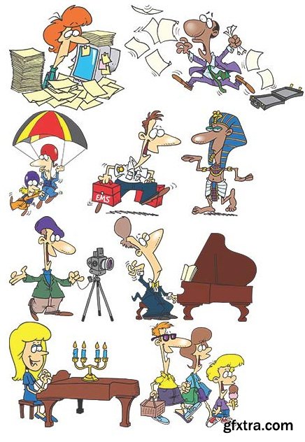 TOONADAY - FUNNY CARTOONS VOLUME 2, 371xEPS