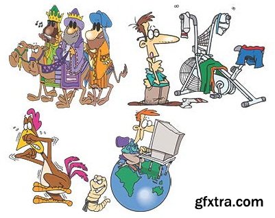 TOONADAY - FUNNY CARTOONS VOLUME 2, 371xEPS