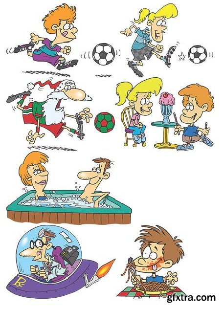 TOONADAY - FUNNY CARTOONS VOLUME 2, 371xEPS