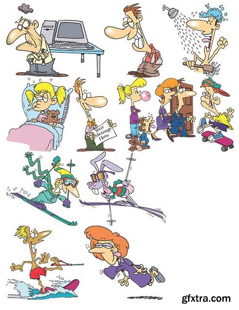 TOONADAY - FUNNY CARTOONS VOLUME 2, 371xEPS