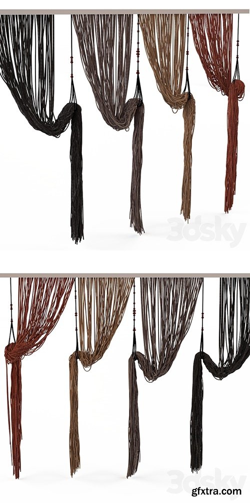 3dsky Pro - Rope curtains (muslin) 4