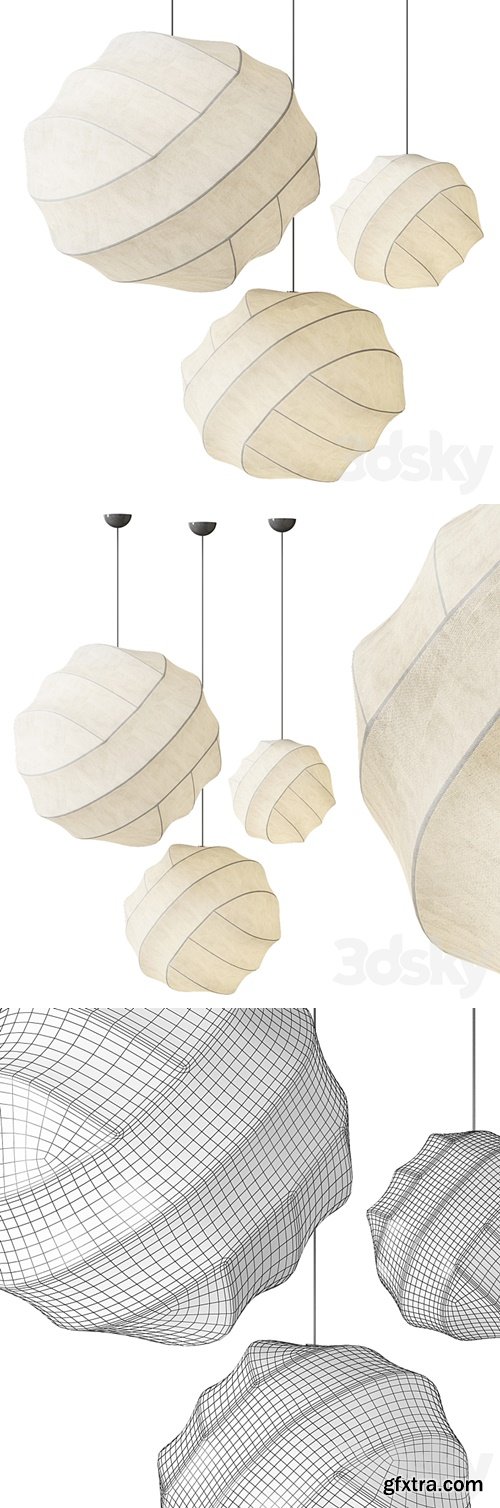 3dsky Pro - Silk Wabi-Sabi Pendant Light