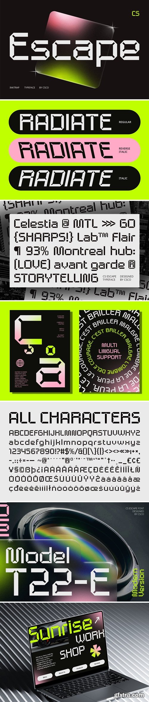 CM - Escape – Inktrap Font 290846357 CM - Escape – Inktrap Font 290846357