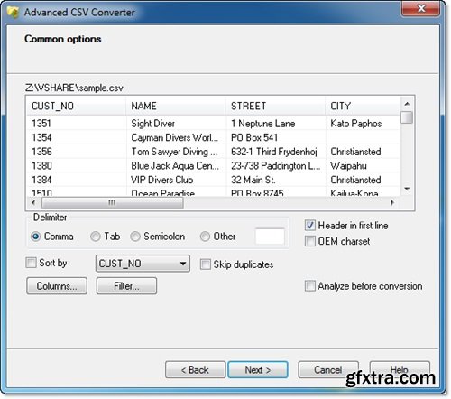 Advanced CSV Converter 7.60