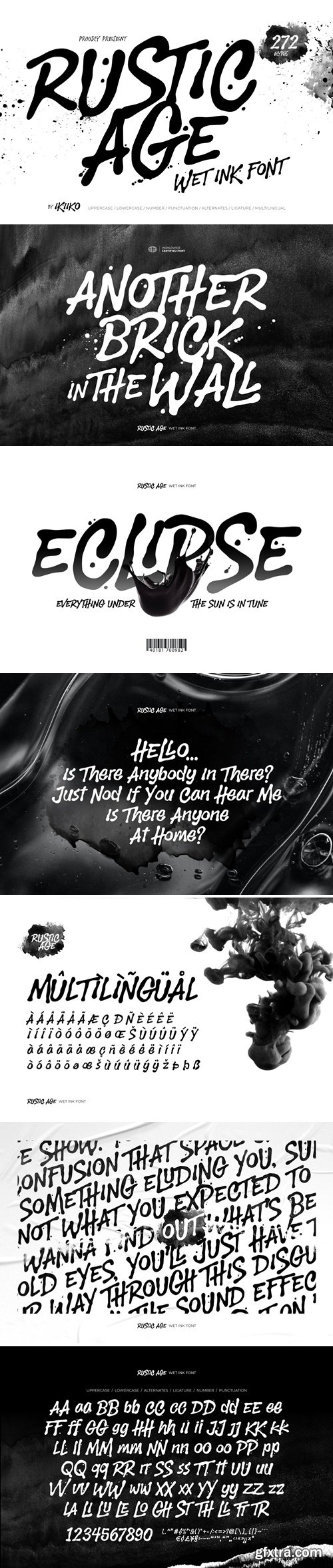 CM - Rustic Age - Wet Ink Font 282088015 CM - Rustic Age - Wet Ink Font 282088015