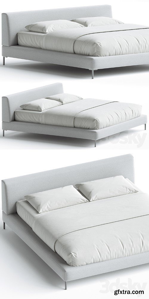 3dsky Pro - Charles Bed Antonio Citterio B&B ITALIA