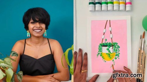 Skillshare - Fun With Gouache: Paint a Stylized Houseplant Illustration