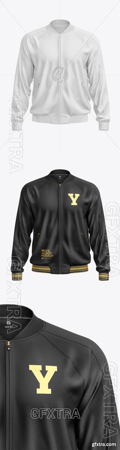 Mens Zipped Bomber Jacket Mockup 73129