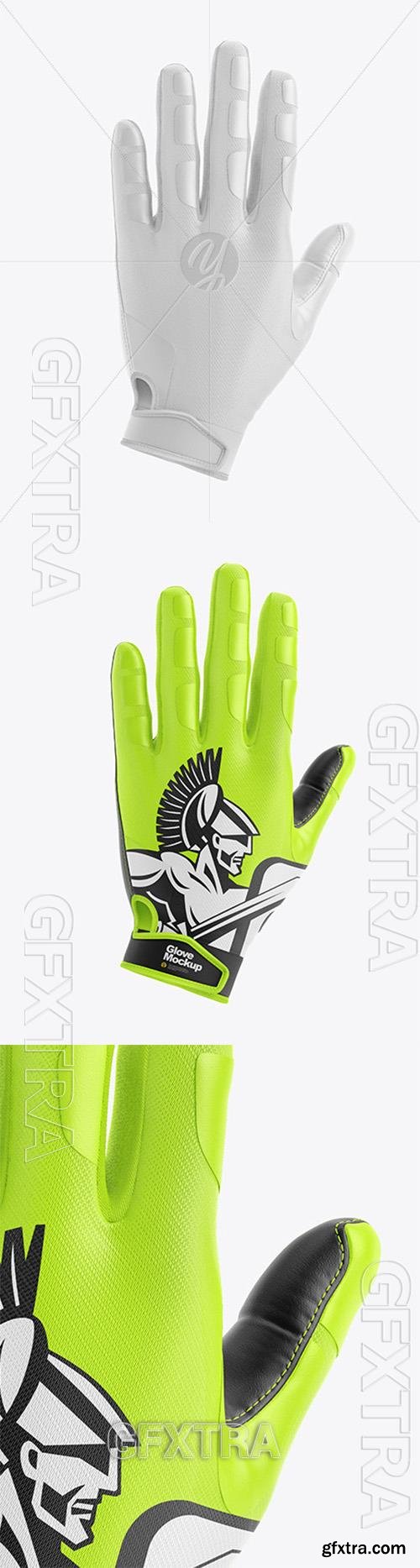 Football Glove Mockup - Back View 73035