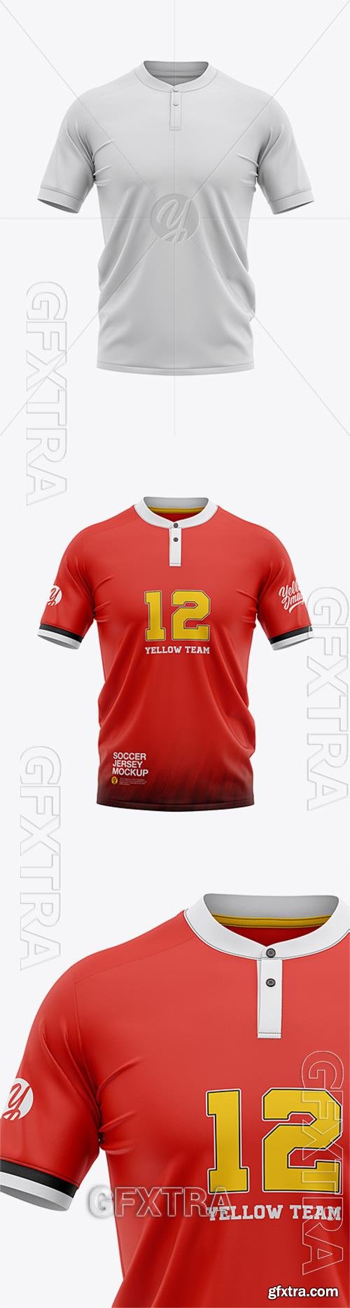 Henley Collar Soccer Jersey 34557