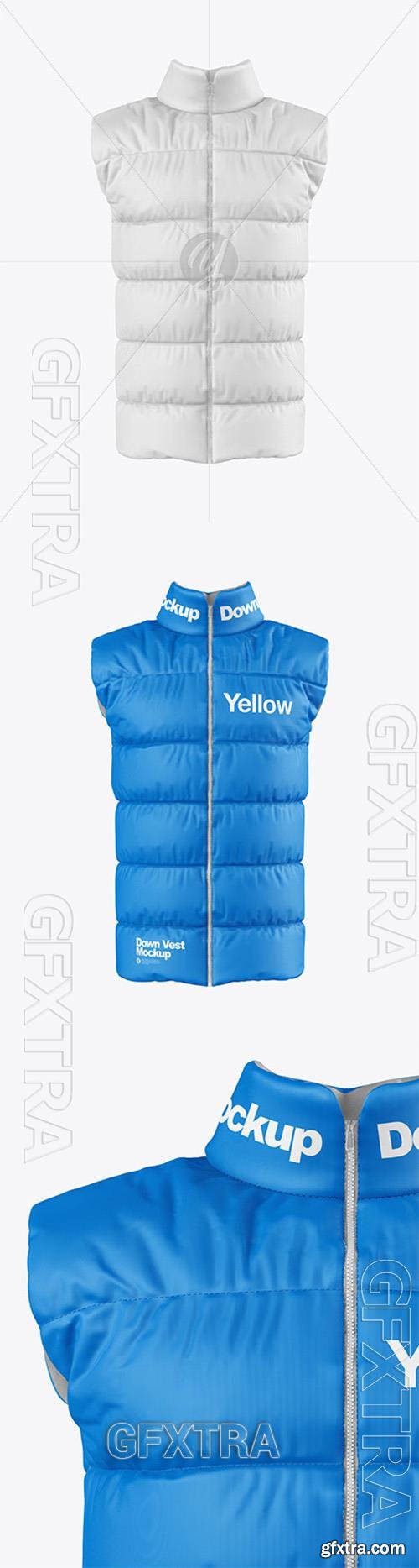 Down Vest Mockup - Front View 73649 Down Vest Mockup - Front View 73649