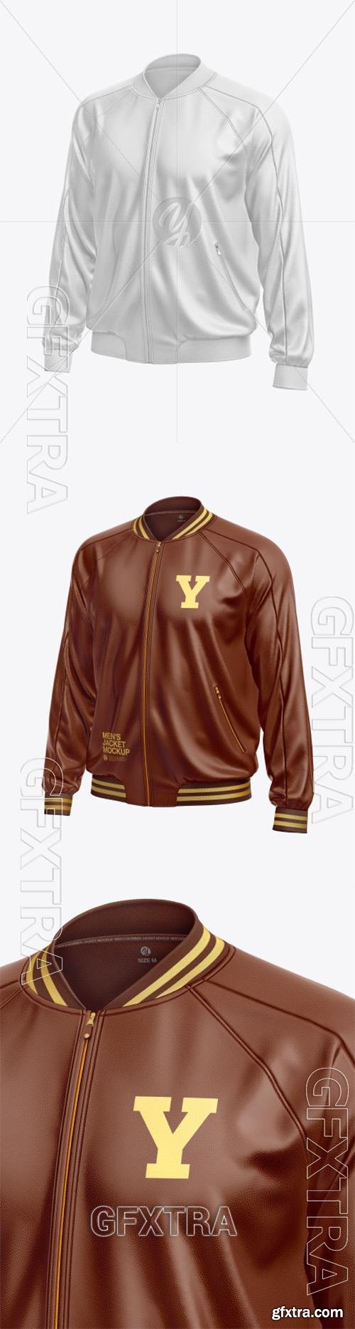 Mens Leather Bomber Jacket Mockup 73455 Mens Leather Bomber Jacket Mockup 73455