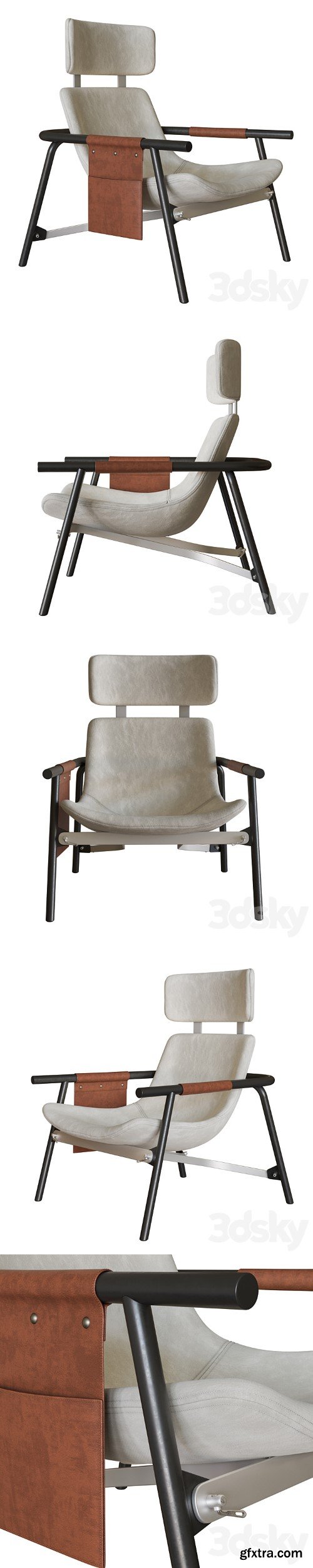 3dsky Pro - Bonaldo Eddy UP armchair