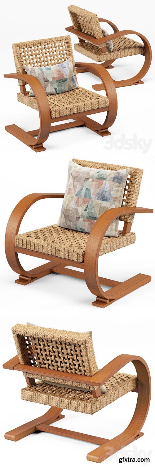 3dsky Pro - French Modernist Armchair