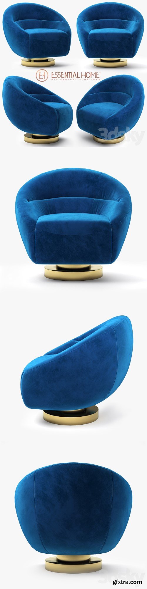 3dsky Pro - Essential Home _Mansfield armchair