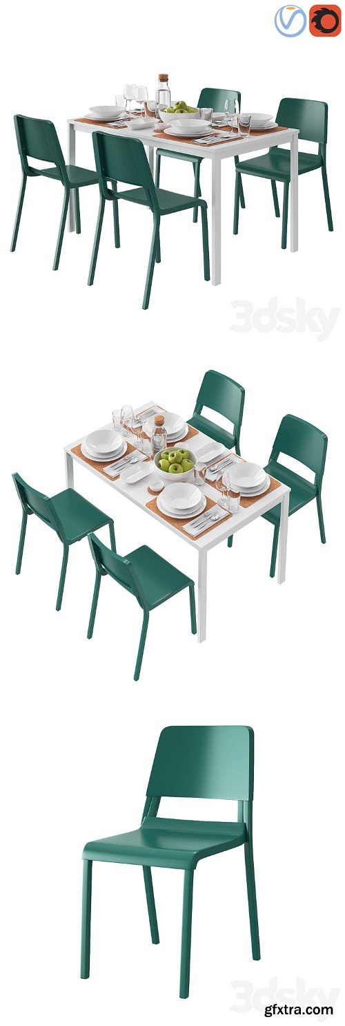 3dsky Pro - IKEA MELLTORP and TEODORES