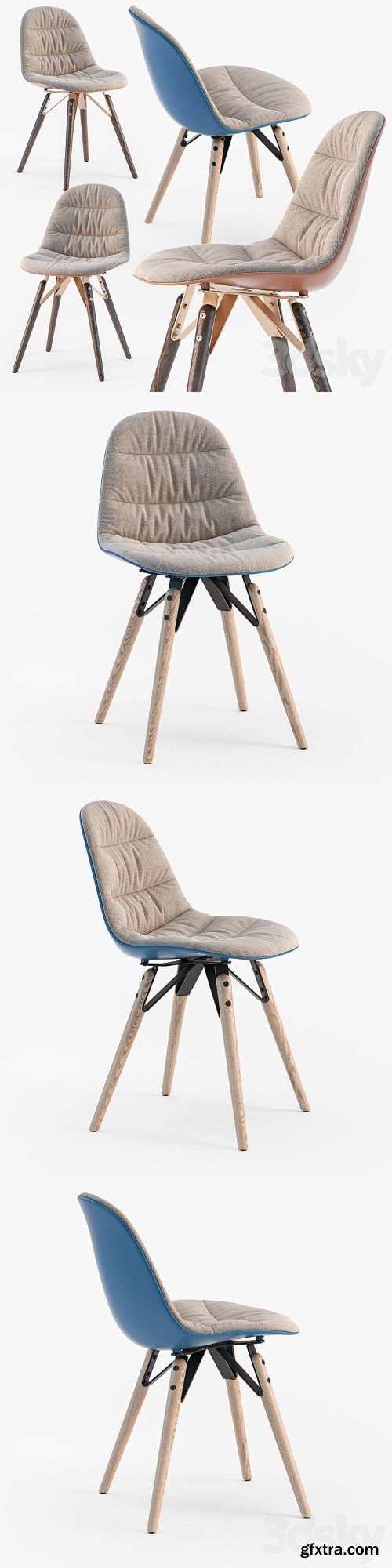 3dsky Pro - Bontempi Mood covered chair