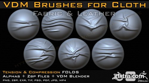 Artstation - 70 VDM Brushes Cloth Leather & Fabric Brushes Artstation - 70 VDM Brushes Cloth Leather & Fabric Brushes