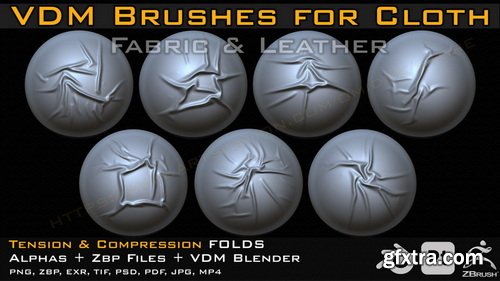 Artstation - 70 VDM Brushes Cloth Leather & Fabric Brushes Artstation - 70 VDM Brushes Cloth Leather & Fabric Brushes
