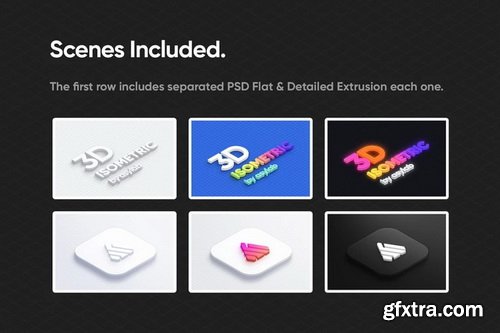 Asylab - Isometric 3D Mockups Asylab - Isometric 3D Mockups