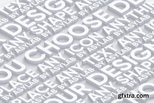 Asylab - Isometric 3D Mockups