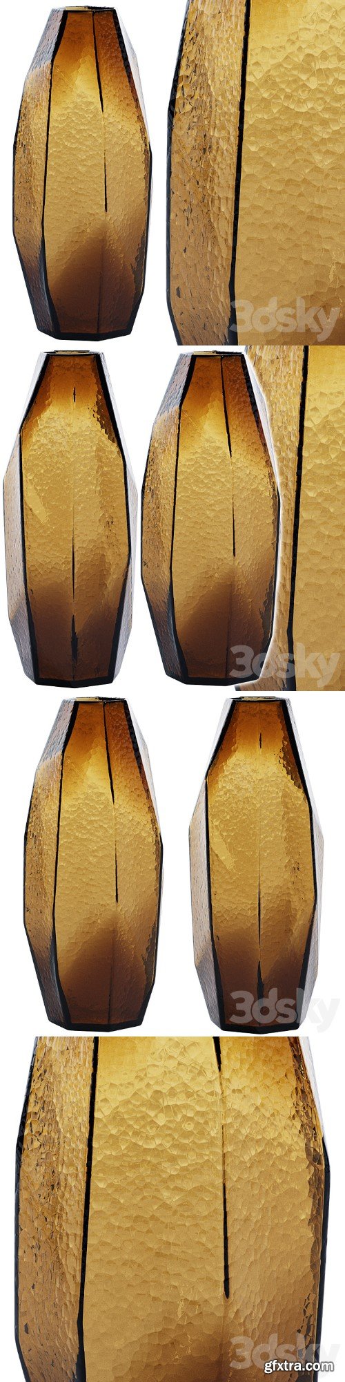 3dsky Pro - Bezel Vase Amber