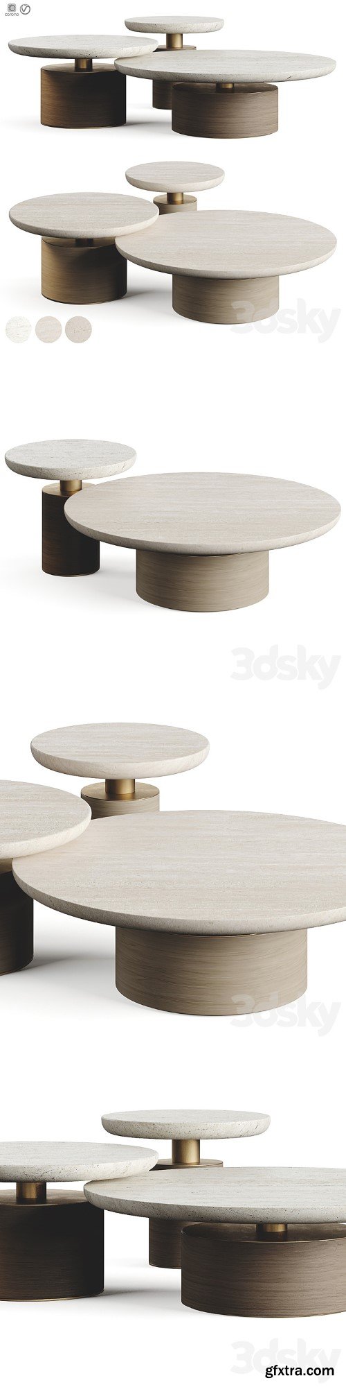 3dsky Pro - Rosie Coffee Table by Luxlucia Casa