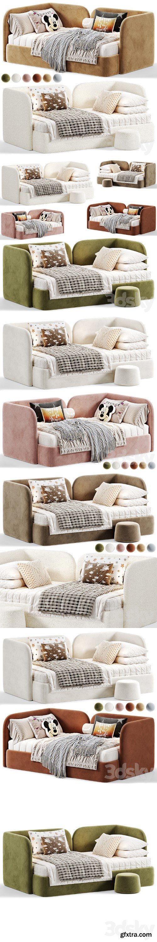 3dsky Pro - Amalia 90 Kids Bed By divan