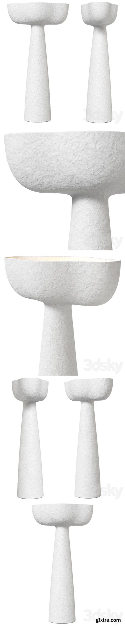 3dsky Pro - Pierre Augustin Rose floor lamp Eole