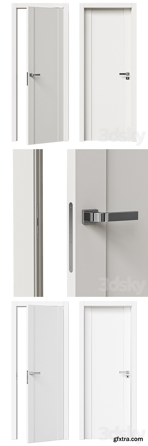 3dsky Pro - Interroom door ProfilDoors Series U model 20U