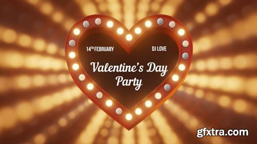 Videohive - Valentine's Day Light Sign - 25607054 Videohive - Valentine's Day Light Sign - 25607054