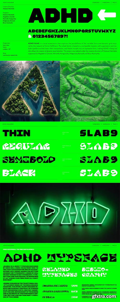 Myfonts - Adhd Sans Font Family