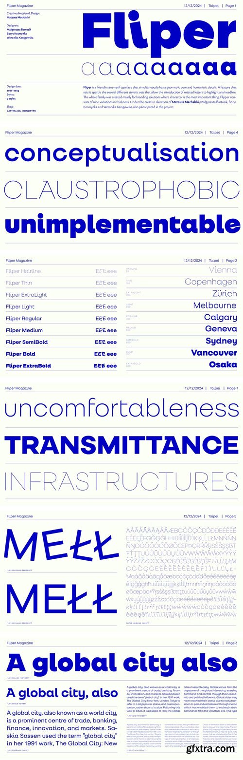 Myfonts - Fliper Font Family