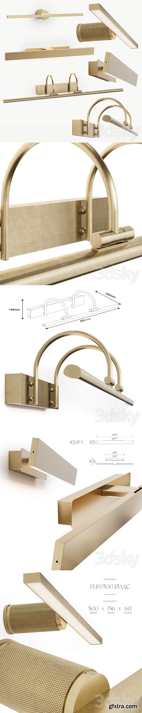 3dsky Pro - Picture Light Set