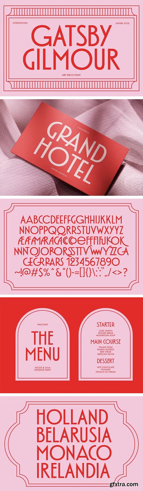 CreativeMarket - Gatsby Gilmour - Art Deco Font