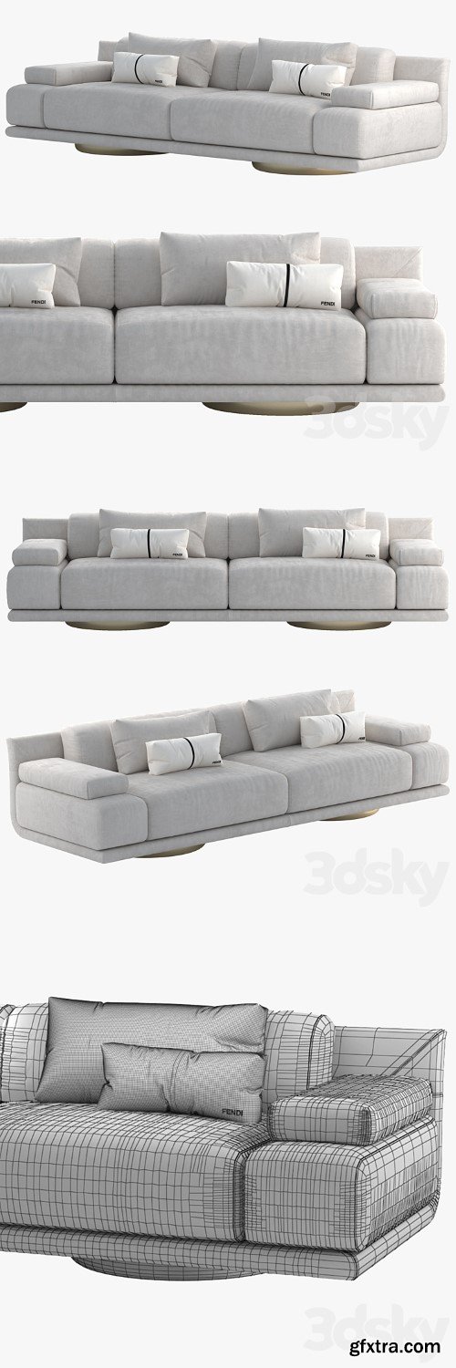 3dsky Pro - Fendi Casa Artu sofa
