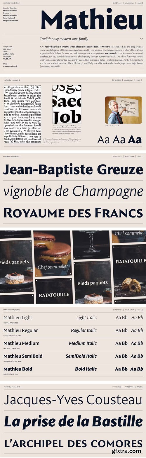 Myfonts - Mathieu Sans Font Family