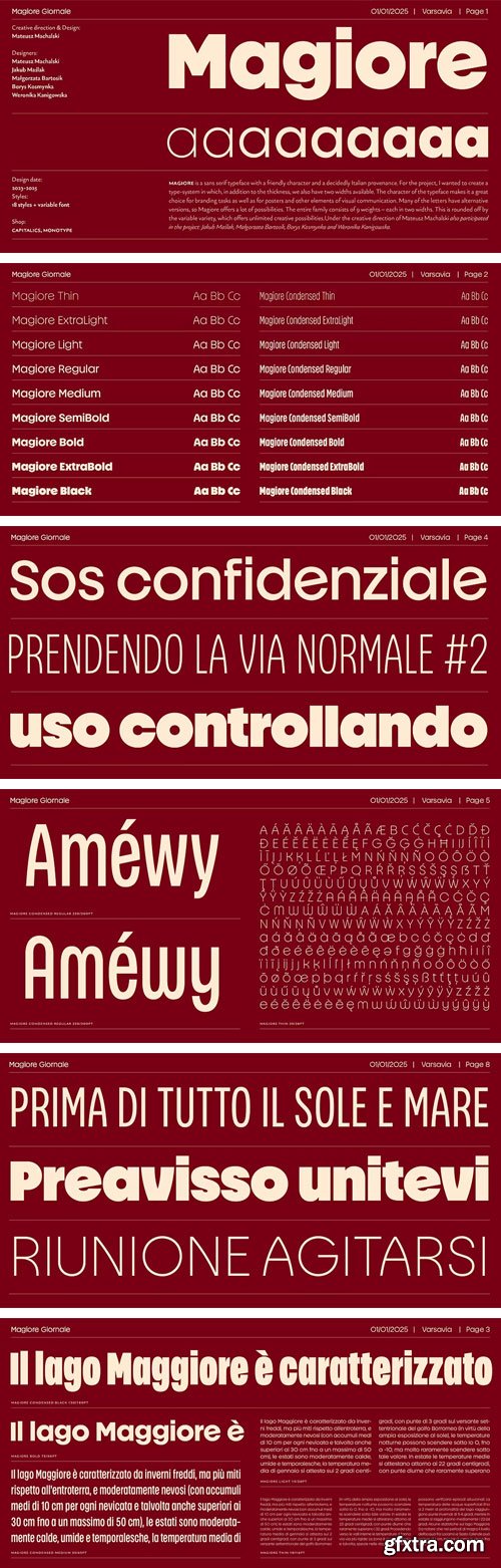 Myfonts - Magiore Font Family