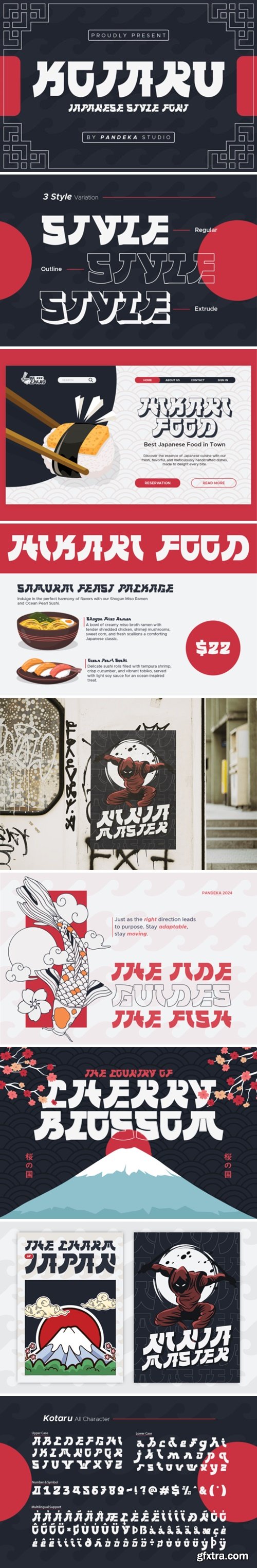 CM - Kotaru - 3 Modern Japanese Font 290922668