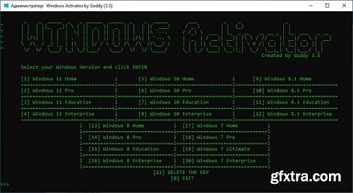 Windows Activator by Goddy 5.1