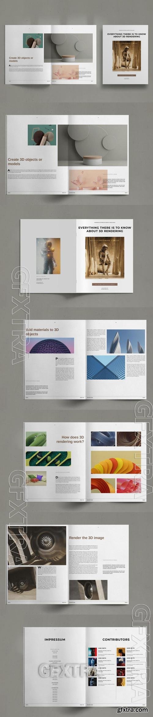3D Render Portfolio Photobook Brochure X3G5E44