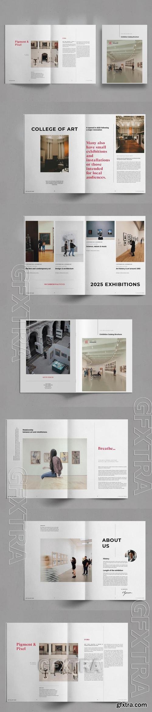 Art Gallery Exhibition Catalog VMH3UUD